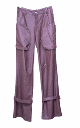 Athina 2 Pocket Brown Leather Pants