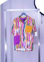 Fried Rice Psychedelic Print Shirt Purple/Pink