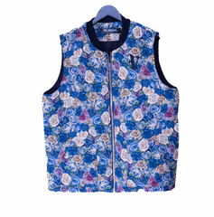 Valabasas banksy vest flower blue multi