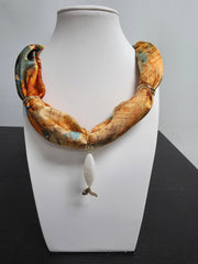 Design Scarf Necklace Pearl FishCDESIGN-00464