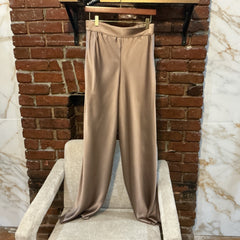 reneec brown sateen pants
