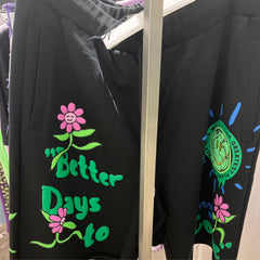 First Row "Better Days" Black Shorts