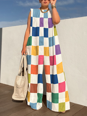 Loose SLV MULTI COLOR Jumpsuits: XL