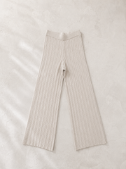 Blithe Gold Accent Rib-Knit Pants