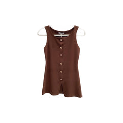 Top Chic Brown Shirt Vest