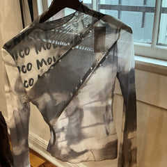 Mesh Graphic Top