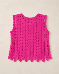 Beulah style Pink Circle Top