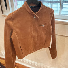 Love Poem Brown Suede Jacket