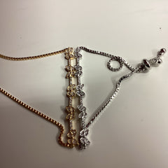 Diamond Butterfly Tension Bracelet