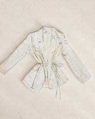 Blithe gold silk blazer