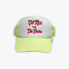 Get Rich Trucker Hat Lime Green
