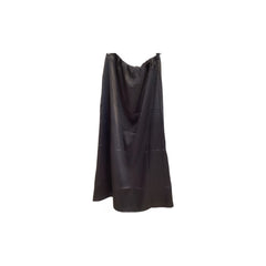 Love Tree Black Sateen Maxi Skirt
