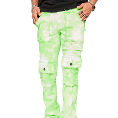 Valabasas Lime Green Distressed Jeans