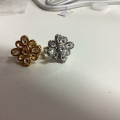 Diamond Flower Ring