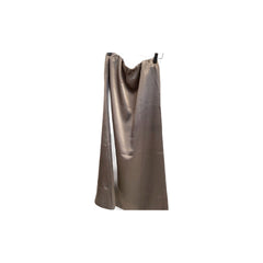 Love Tree Taupe Sateen Maxi Skirt