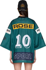 Martine Rose Green Oversized Hockey Top