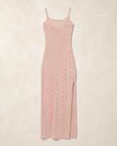 Marine Serre Pink Spaghetti Strap Dress