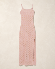 Marine Serre Pink Spaghetti Strap Dress