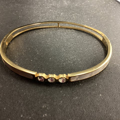 Gold Quartz Diamond Bracelet