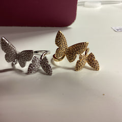 Double Butterfly Ring