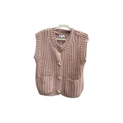 Love Tree Dusty Pink Knit Sweater Vest