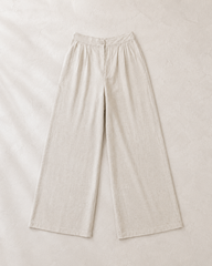 Mulla Beige Linen Pants