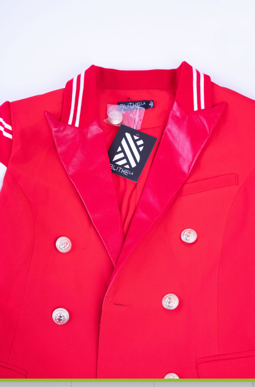 Blithe Red Blazer