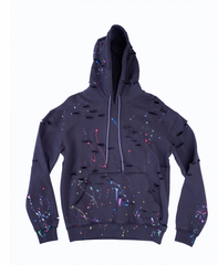 Most Heard & Seen Painted Distressed Hoodie