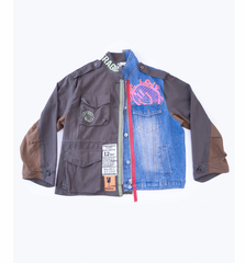 Fancy Dream Olive Denim Jacket