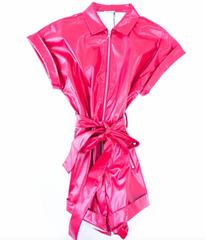 Blithe Red Leather Dress