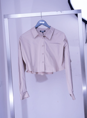 Capsule nude shirt cropped