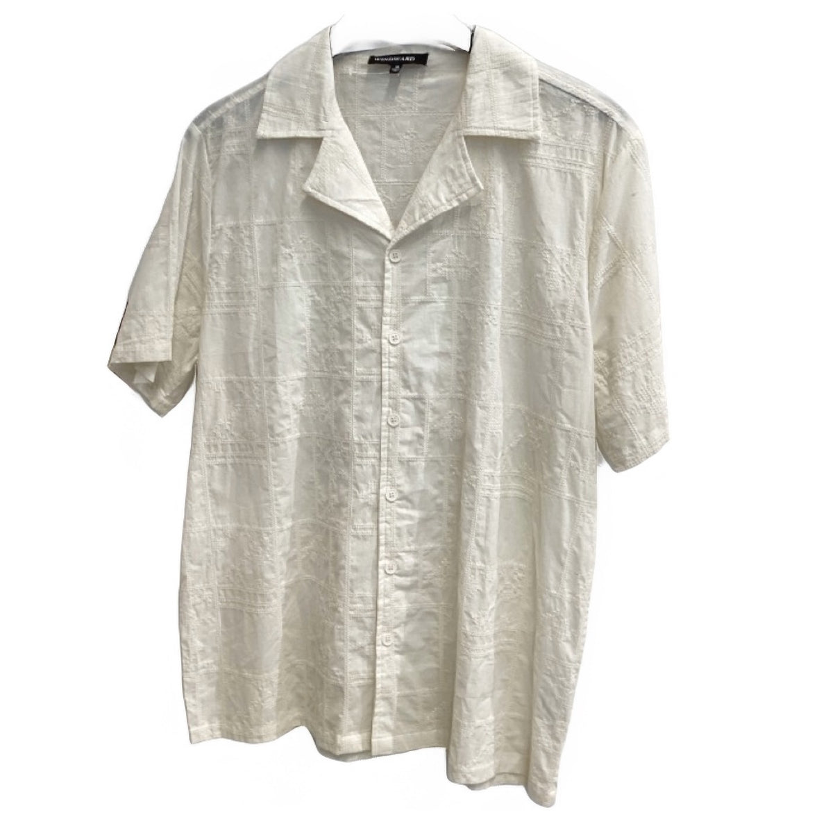 Windward Cream Stitched Button-Down