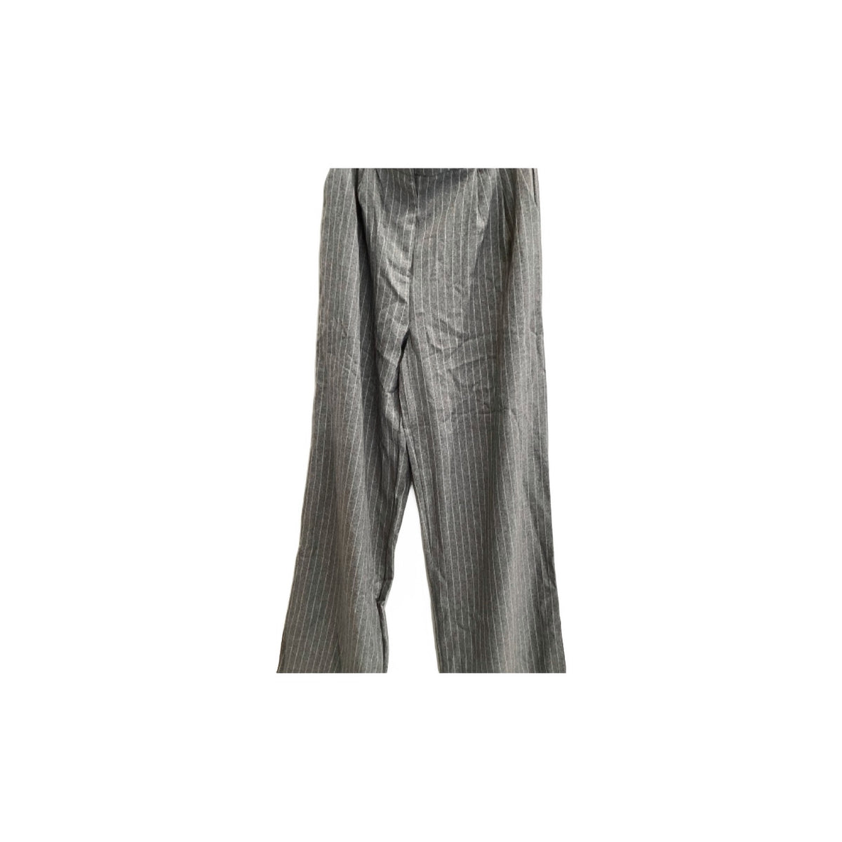 Miss8 Grey Wide Leg Pinstriped Pants