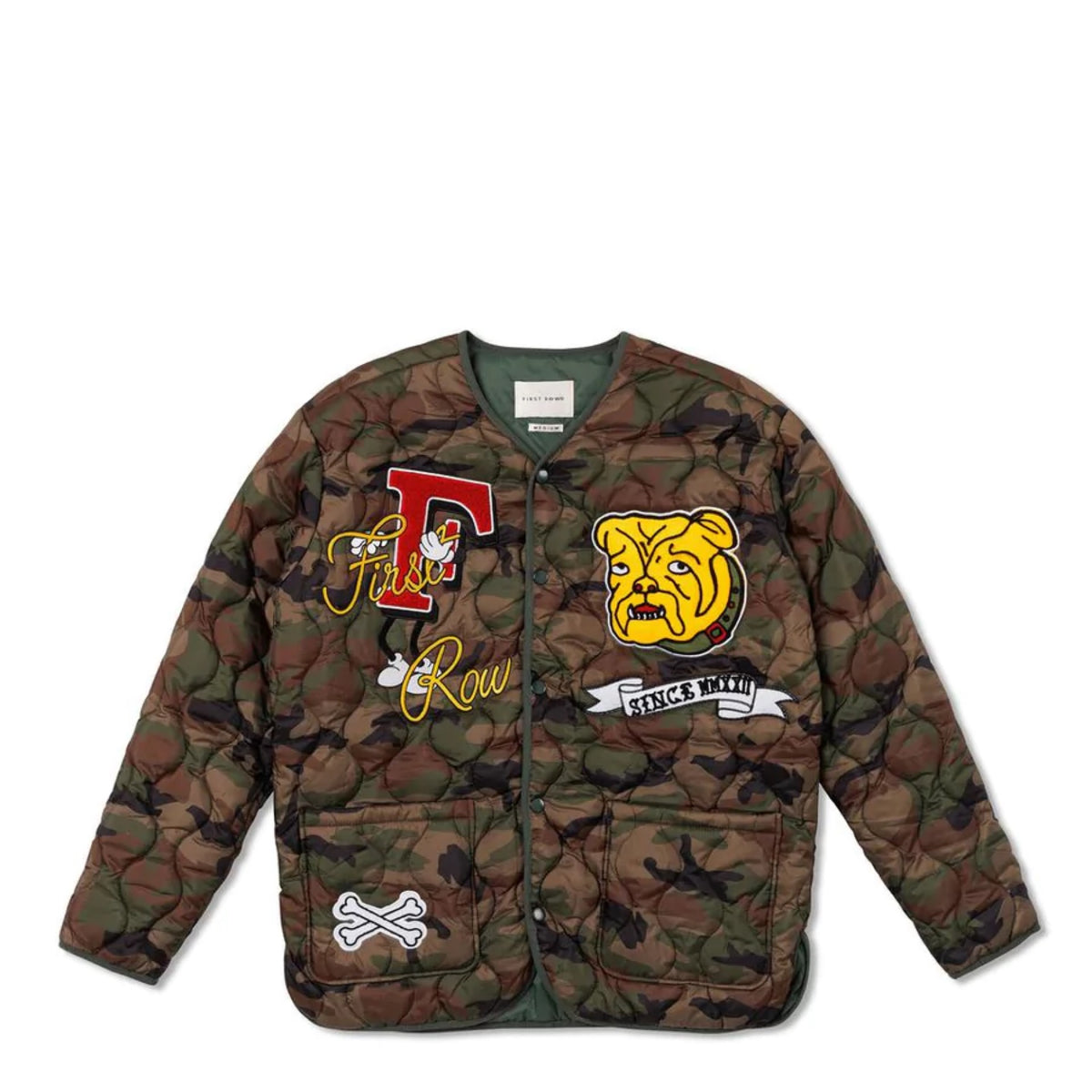 First Row Camo Patch work