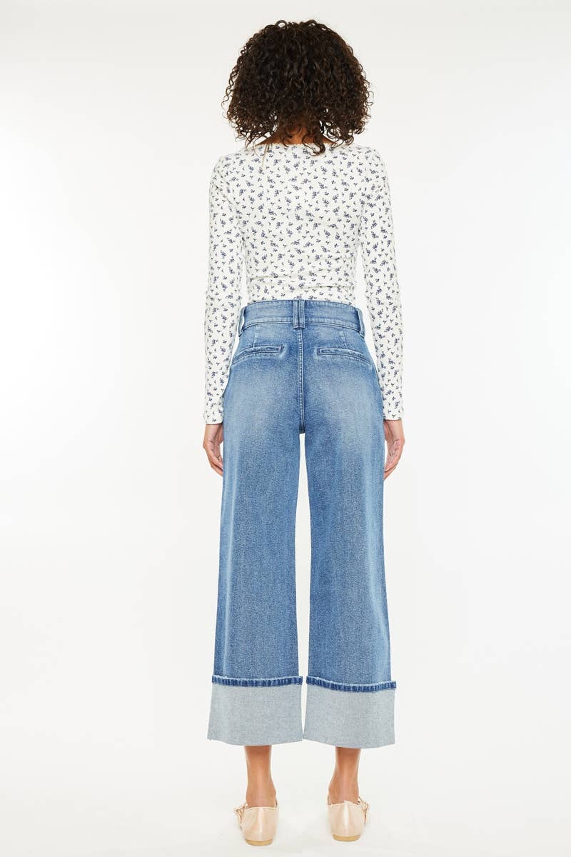 KANCAN 90’S JEANS CROPPED WIDE JEANS 7/27
