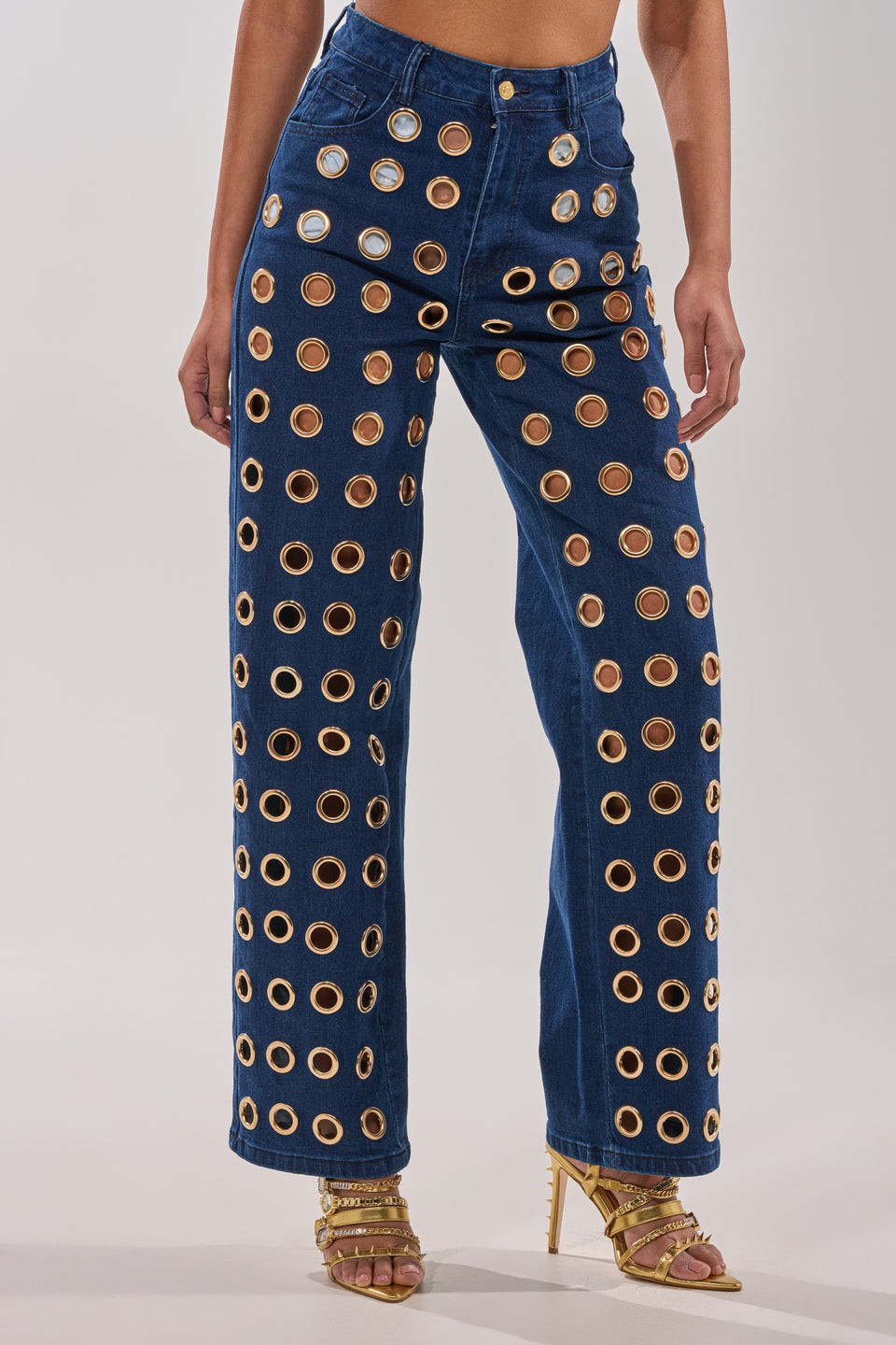 Akira See Through Me Wide Leg Jeans