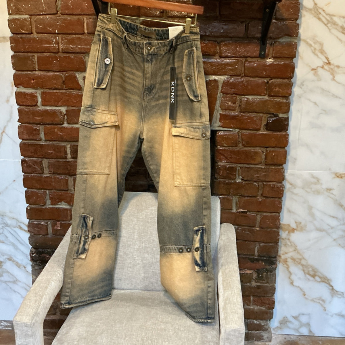KDNK BROWN BAGGY PANTS