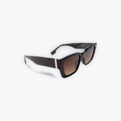 Sunglasses (black) w/gold stripe