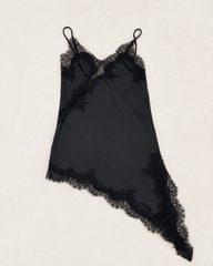 UA Black Asymetrical Silk Top