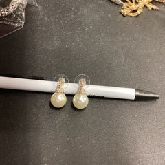 Pearl Diamond Earrings