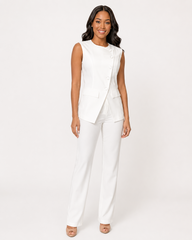 Rivir White Wide Leg Pants (Set)