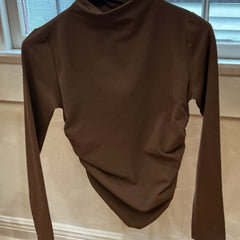 Active USA Brown Long Sleeve Top