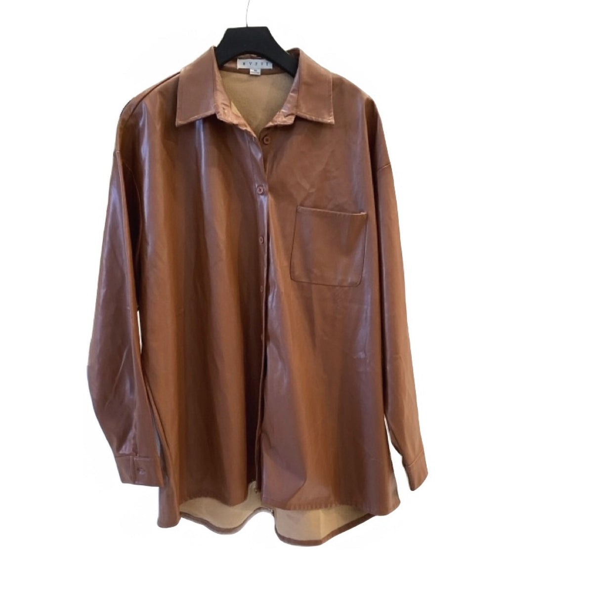 HYFVE Carmel Brown Oversized Button Down
