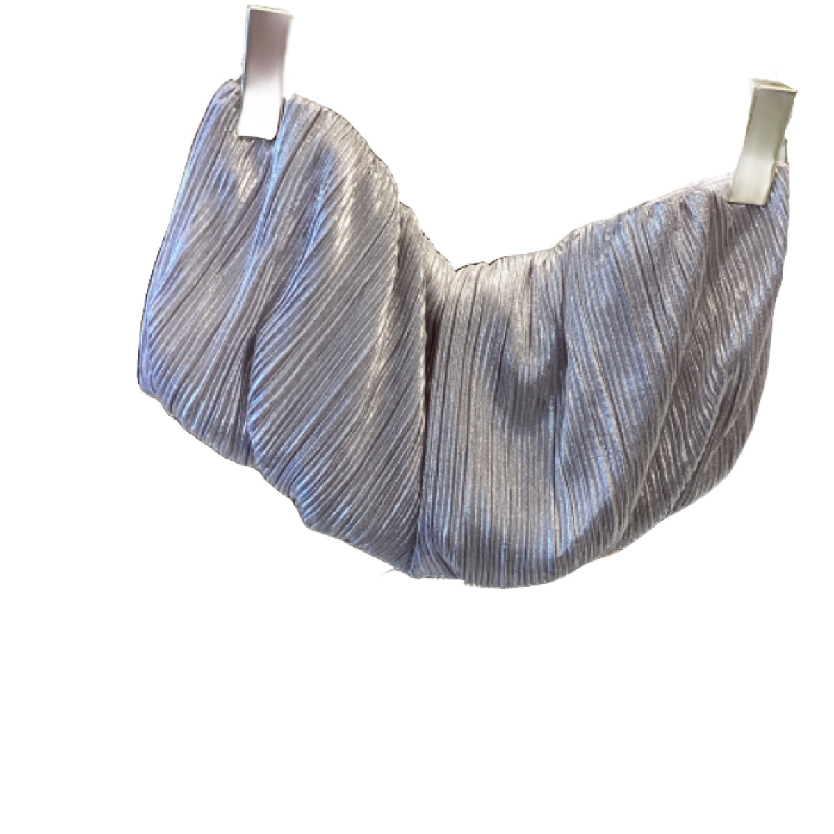 Love Poem Silver Ruched Tube Top