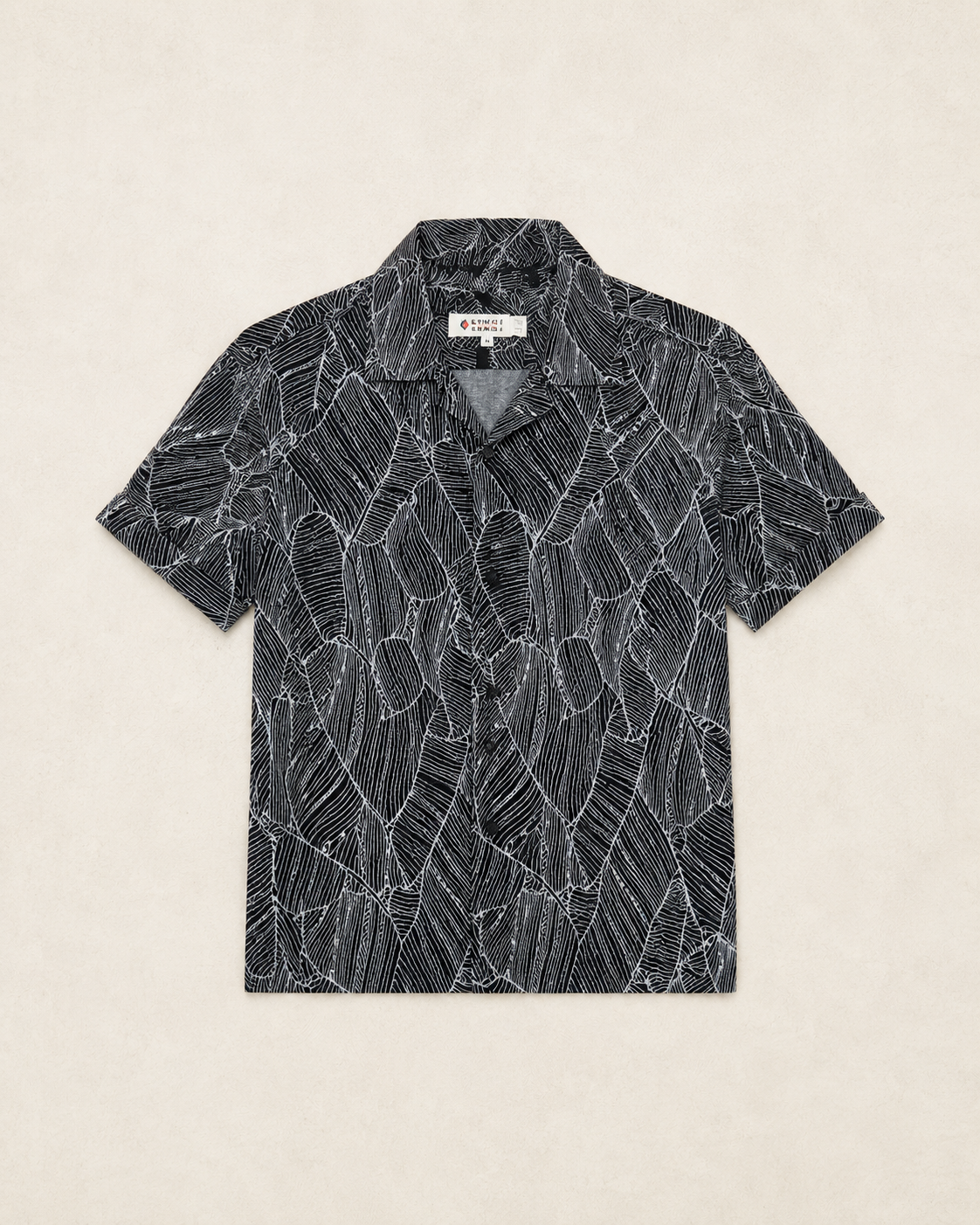 Sunset X Vine Black/Grey Button Down