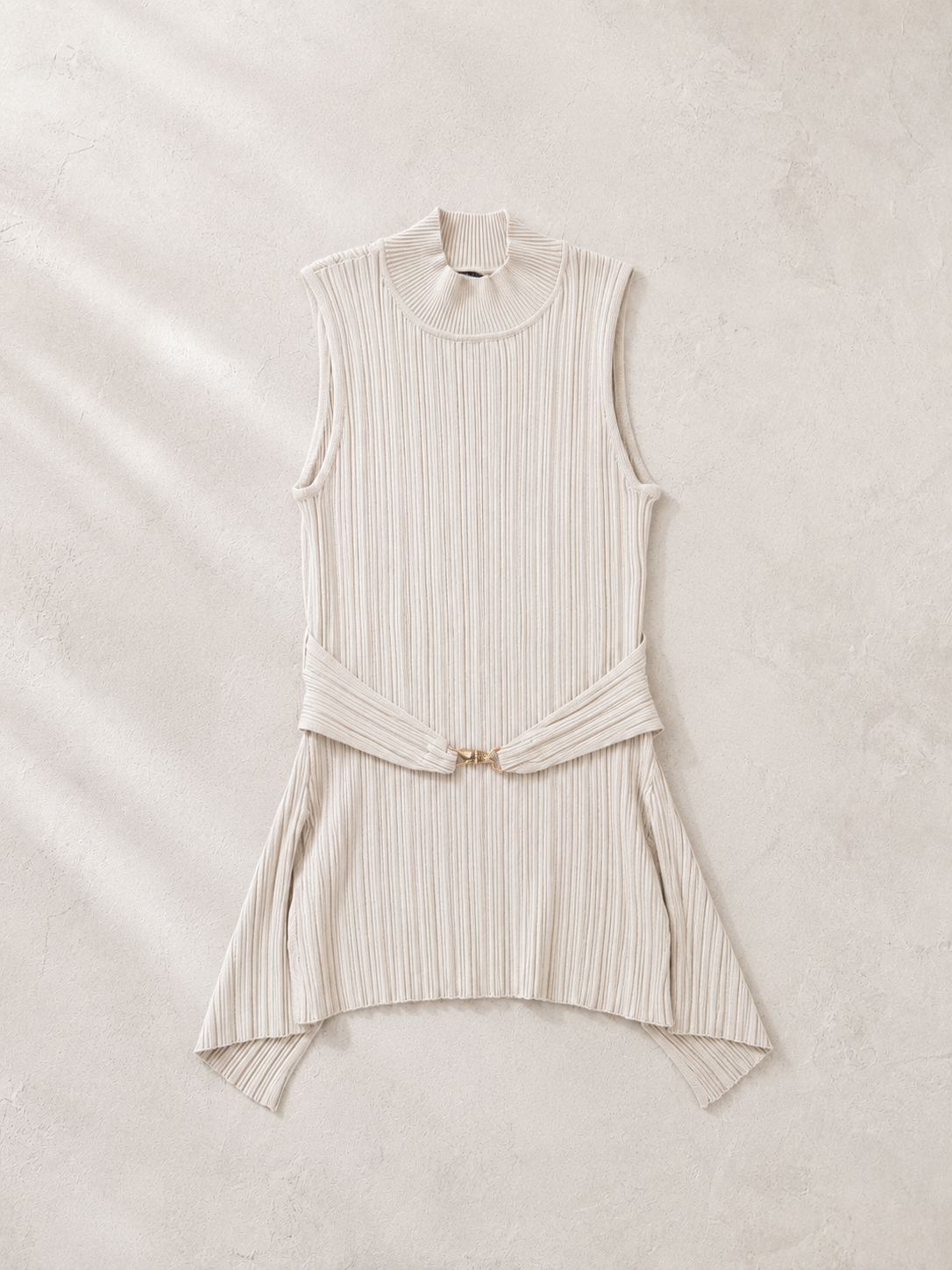Blithe Gold Accent Rib-Knit top