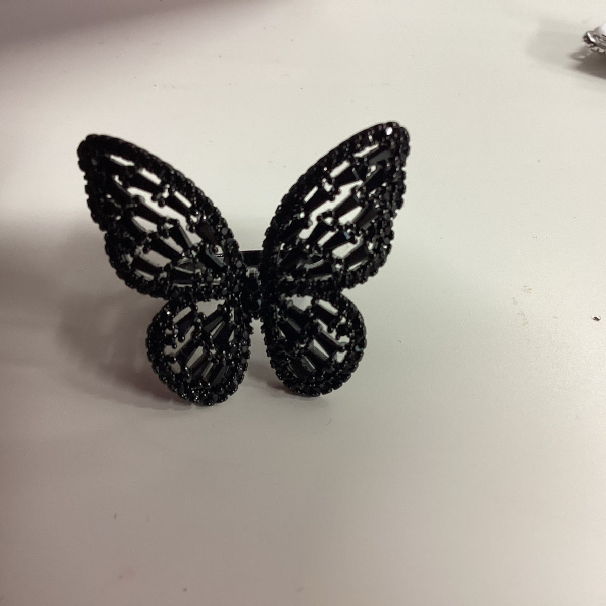 Black Butterfly Ring