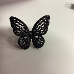 Black Butterfly Ring