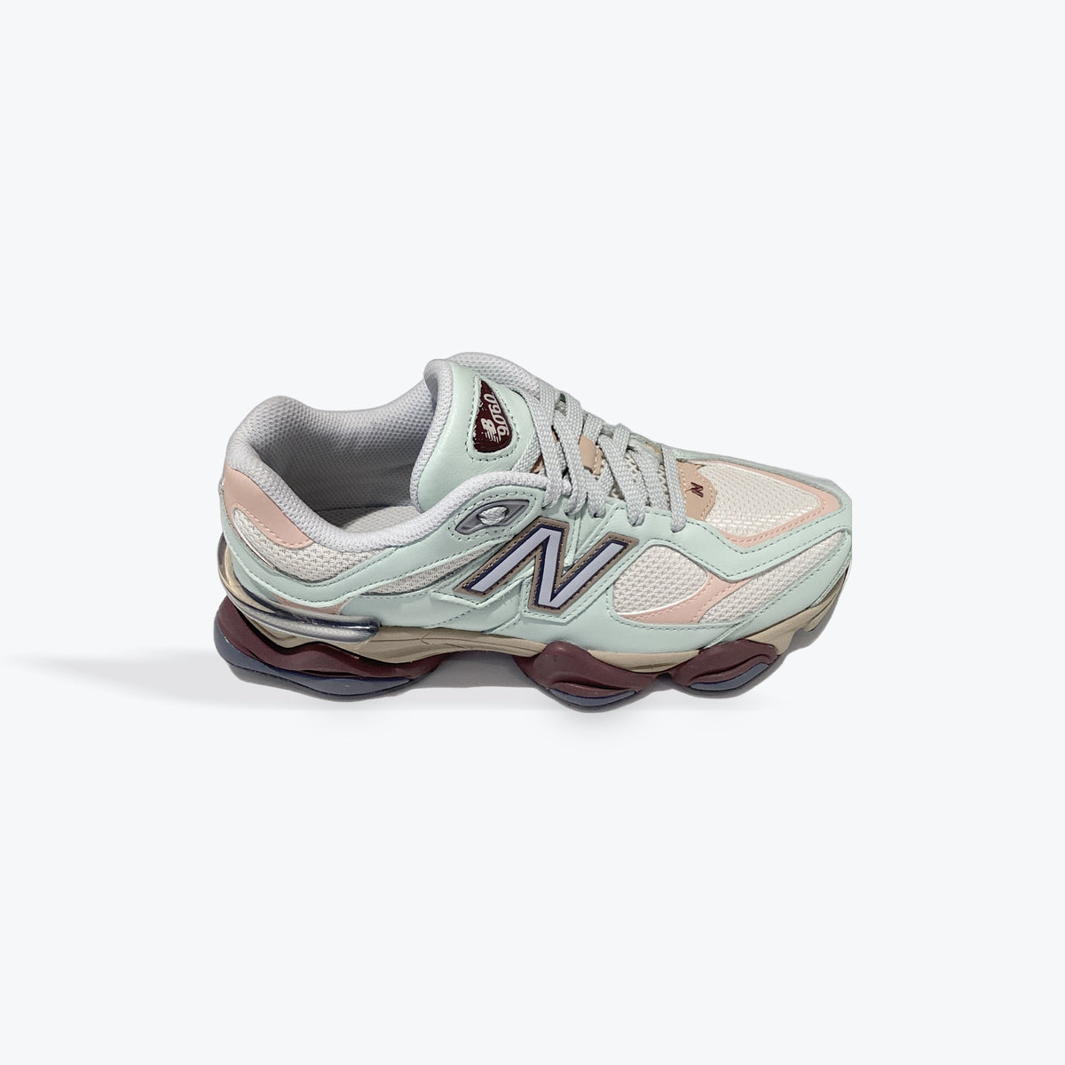 New Balance Mint Green & burgundy