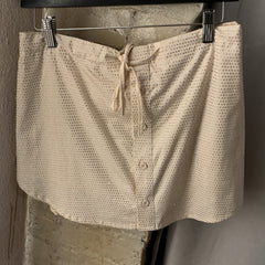 Upper Atmosphere Cream Rhinestone Shorts